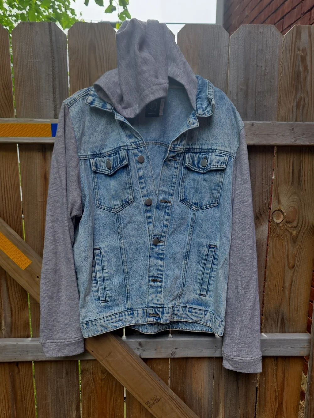 Original Use Light Blue Denim Jacket with Black Label
